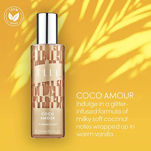 ELLE Coco Amour Мъглата за тяло, Златно, 250 мл (1 опаковка)