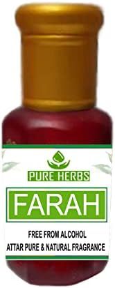 Чисти билки Farah Attar без съдържание на алкохол за мъже, Подходящ за специални случаи, партита и ежедневна употреба 10 мл