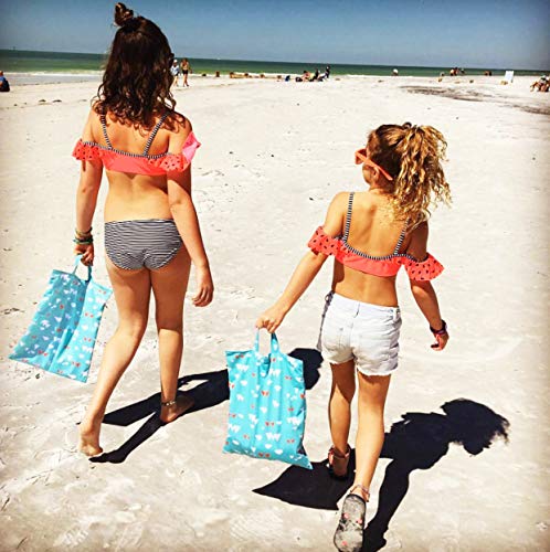 Множество водоустойчива чанта - идеална за плажа, на басейна и на всичко между тях, - може да побере мокри бански костюми, мръсни