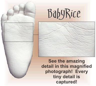 Комплект за леене на по-големите деца / Близнаци, Черно 3D-рамка с размер 14,5x8,5 инча, сребрист металик от BabyRice