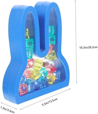 Toyvian 1 Комплект от Колекция Твърда зъбите Lanugo Прозрачен Контейнер Детска Кутия В памет на Държач за Щипки За Коса Титуляр