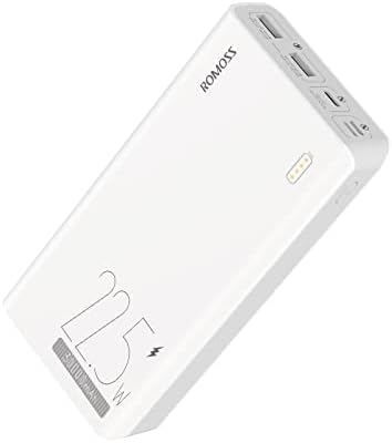 Захранване ROMOSS 60000mAh, захранване PD капацитет от 30000 mah 18 W + Комплект акумулаторни батерии с капацитет от 30000 ма 22,5