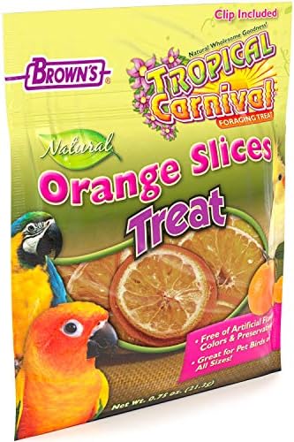 Нежен F. M. Brown ' s Tropical Carnival с натурални портокалови резенчета за Хранене на домашни птици, пакет 0,75 грама - Отлежала на Слънце, събира се в САЩ, годни за консумация, нат?