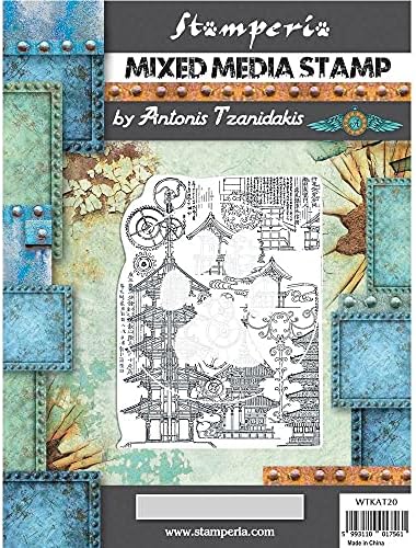 Печат Stamperia Mixed Media Печат 15x20 cm Сър Скитник в японската Пагоде
