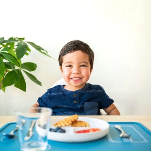 Салфетки CHAMOS Montessori за деца - Детски Силиконови подложки за масата за Хранене - Комплект от 2-Те теми за обучение сервировке
