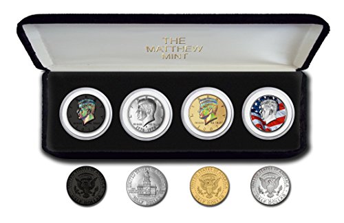 1976 Различни Марки мента колекция от монети JFK four Добра