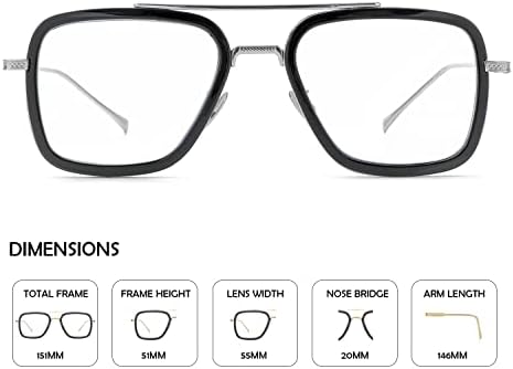 Сини Светозащитные Очила в стил Тони Старк за Мъже и Жени, Iron Man и Spider-Man, Ретро Очила в Метални Рамки