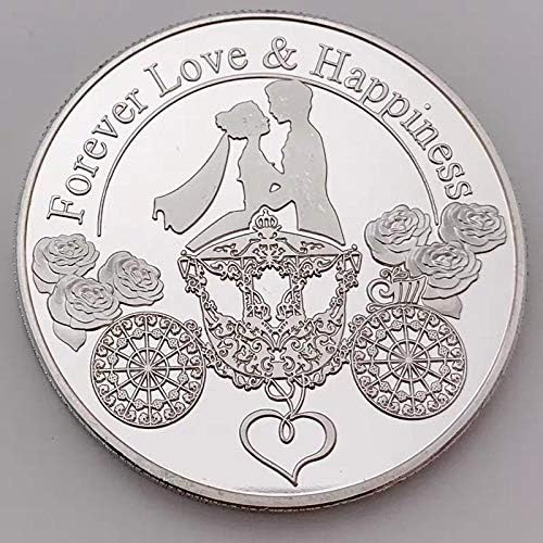 Вечна Любов сребърно покритие Възпоменателна Монета Романтична Колекция Подарък за Годишнина от Сватба на Деня на Свети Валентин