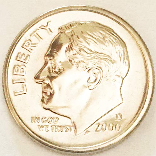 2000 P & BU D Roosevelt Dime Choice Комплект от 2 монети, Монетен двор на САЩ, без да се прибягва