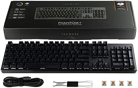 Механична клавиатура TECWARE Phantom + 104, RGB LED (Призрак Brown)