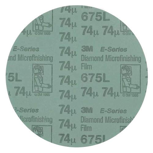 Cubitron II 3M Диамантен диск за микрофинирования филм PSA 675L, 12 x NH 9 Микрона, по 3 в калъф