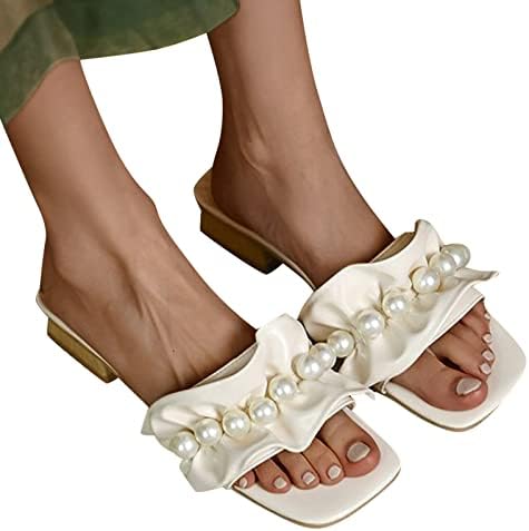 SGAOGEW/ женски универсални обувки на нисък ток-висок ток, дамски обувки на ток със затворени пръсти, черни, сладки, цвят: златист,