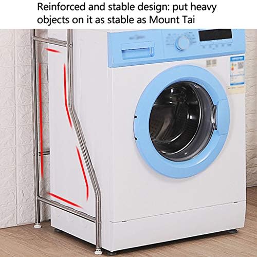 Hokcus Многофункционални Рамка за съхранение на перални машини по рафтовете над Тоалетна, 4 Нива, Рафтове За съхранение на Пералната