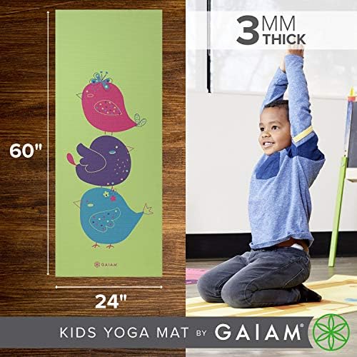 Подложка за практикуване на йога Gaiam Kids, подложка за практикуване на йога за деца със забавни щампи - Забавление за бебета,