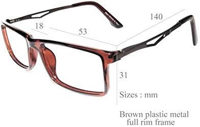 Компютърни очила На lifestyle лещи Crizal пластмаса, метал 53 мм кафяв unisex_alacfrpr3707