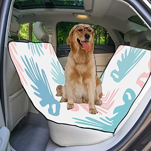 ENEVOTX Калъф За седалка Кучета Индивидуален Дизайн Сладък Стил Цвете Кръг Печат Седалките на колата за Кучета Водоустойчив