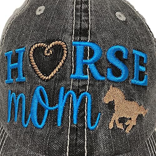 Дамски Потертая бейзболна шапка на May & Grey Horse Mom от May & Grey Horse