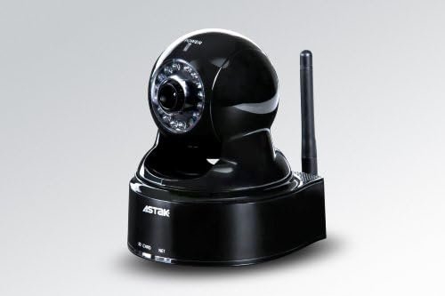 Безжична Мрежова камера за видеонаблюдение Astak Pan/Tilt Wifi IP със Звук, Нощно виждане и Отдалечен достъп, Модел: CM-MOLE, Магазин