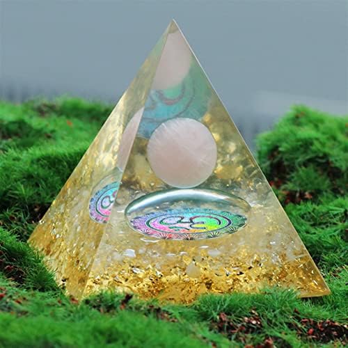 НИНА НУГРОХО Пирамида от Оргонита Натурален Кристал Щастлив Камък Генератор на енергията на Оргона Заздравяване Чакра на Рейки Събира