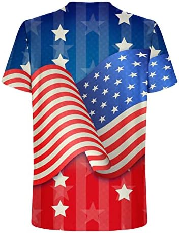 lcepcy Ризи с Флага на сащ за Мъже, Големи и Високи Тениски на 4 юли, Ежедневни Тениски с Кръгло Деколте и Къс Ръкав, Патриотични Фланелки