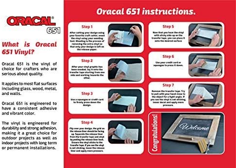 Популярната опаковка ORACAL 651 - Лигав винил лепило за рязане, Силует, Cameo, Занаятите Cutters, Принтери и Стикери ((63) на Листа)