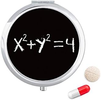Математически знания Уравнение Кръг Калъф за Хапчета в Джоба Кутия За Съхранение на Лекарства Контейнер Опаковка