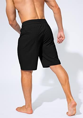 Мъжки Бански, бързо съхнещи Плажни къси панталони с джобове с цип, Плажни Шорти, Бански Костюми за Мъже - Без Вкара подплата