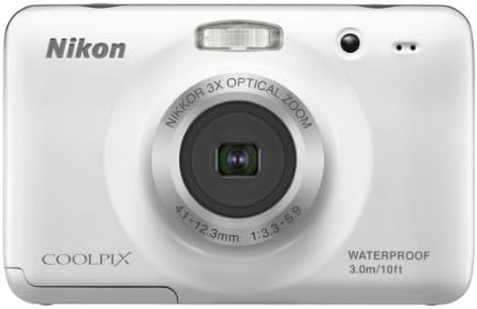 Цифров фотоапарат Nikon COOLPIX S30 10,1 Mp с 3-кратно увеличение Nikkor Glass Lens и 2,7-инчов LCD дисплей (бял)