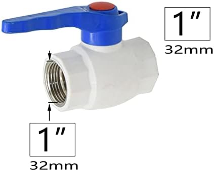 1/2 3/4 1 См Вътрешна резба Вода от крана, 20/25/32 мм PPR Кран Съединител Термоплавкий Ремонт на тръби Воден клапан 1 бр. (Цвят: