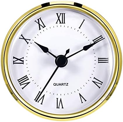 Части за часовници кварц Fenteer, Диаметър 3.0 инча (76 mm) Кварцов Механизъм с дупки, Лесни за Четене, Стенен Интериор в стил Ретро,