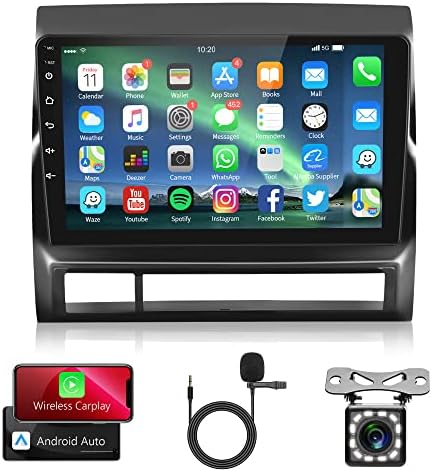 9-Инчов Авто стерео Android за Toyota Tacoma 2005-2015 с GPS-навигация, Автомобилното радио сензорен екран Rimoody с Bluetooth, FM, WiFi Огледално връзка + Резервно Помещение