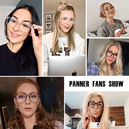 PANNER Извънгабаритни Очила-Блокираторы Синя Светлина за Жените, Квадратни Очила компютър, Намалява Напрежението на очите
