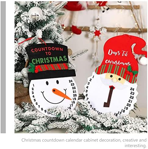 Yardwe 2 комплекта Празничен коледно Дърво Адвент Коледен Подарък Декорация, Дни на Коледа Фетровый Декор за дома: Украшение за