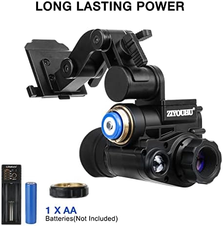 Цифров Монокуляр за нощно виждане с монтиране на каска, Инфрачервена Камера за нощно виждане С функция за снимане и възпроизвеждане на видео, подходящ за лов и набл
