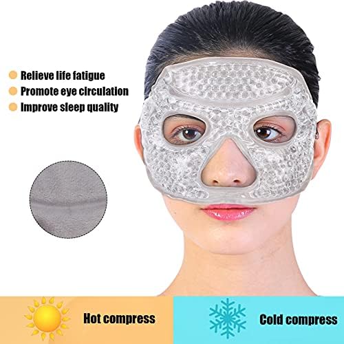 Превръзка за очите за многократна употреба гел за студени и горещи Компреси, защита за очите от Топки с дупки за очите, Охлаждаща