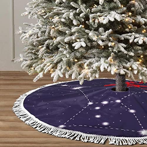 Съзвездието Орион на Звездното Нощно Небе Касетъчни Поли-коледно дърво, Коледни Украси, Ваканционни имоти Пола-Дърво за Коледно