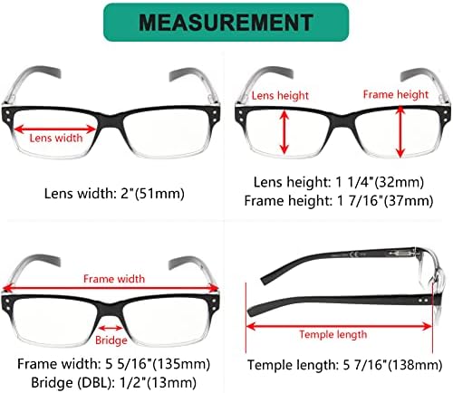 Eyekepper Спестете 10% на 5 опаковки класически очила за четене за мъже и 4 опаковки двухцветных черни прозрачни очила за четене