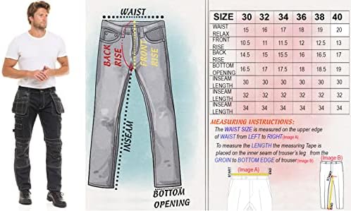 Модерен Мъжки Строителни Панталони С Джобове за Инструменти Cordura Carpenter, Близо До Коляното Работно Облекло, Защитни Панталони