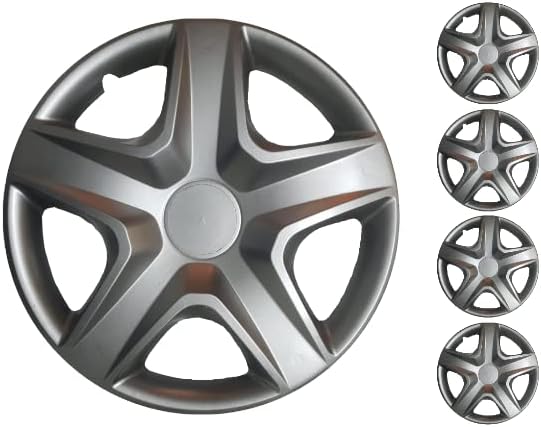 Комплект Copri от 4 Джанти Накладки 15-Инчов Сребрист цвят, Защелкивающихся На Главината, Подходящ За Toyota Camry