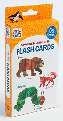 World of Eric Carle (TM) Испано-английски флаш карти: (Двуезични флаш-карти за децата се Учат да говорят на испански, флаш-карти на Ерик Карл, учене на език)