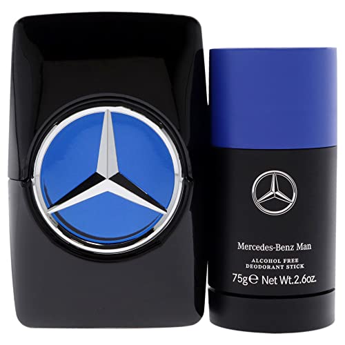 Mercedes-Benz Intense 3,4 грама EDT Спрей, 2,6 грама Безалкохолна Дезодорант-Стик Мъжки Подаръчен Комплект от 2 теми