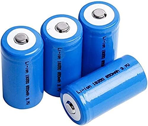 MORBEX Акумулаторна Батерия 18350 Литиева Батерия От 3.7 На 850 mah Клетка 18350 Горната Бутон за Фенерче Електронен Продукт 2 бр.