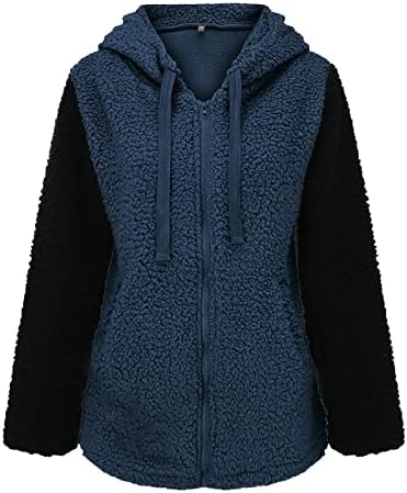 RMXEi Дамска Мода Плюшен Светкавица С Дълъг Ръкав Подшиване Топъл Пуловер Върховете Палта Зима