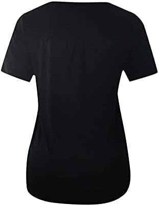 Женска тениска NEARTIME с къс ръкав, ежедневни дантелени ризи с кръгло деколте, блуза свободно намаляване с гънки, ежедневна туника,