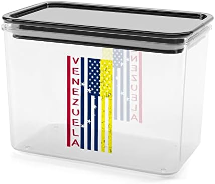Венецуела Гордост на Страната Хартата на САЩ Контейнер За Съхранение на Хранителни Продукти, Пластмасови Прозрачни Кутии За Съхранение