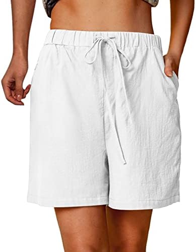 Дамски къси панталони HonpraD с джобове, женствена рокля голям размер, спално бельо, летни памучни шорти с висока талия